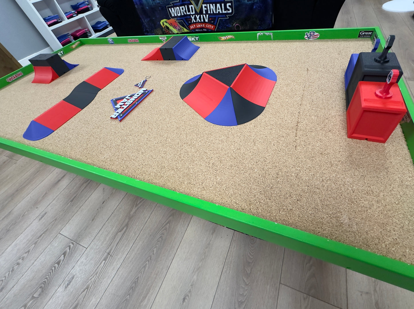 LIMITED EDITION Track Set - Red, Black, & Pink track including Podium and Trophy set