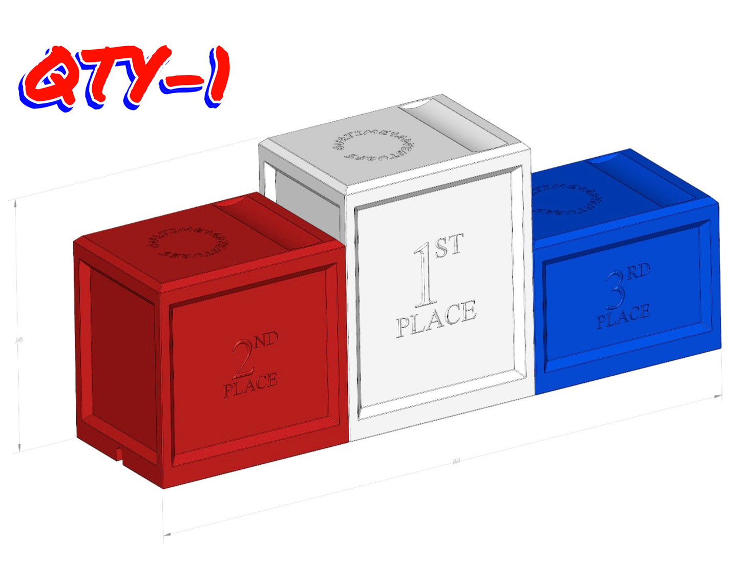 PREORDER - LIMITED EDITION Track Set - Independence Day Red, White, & Blue track including Podium and Trophy set