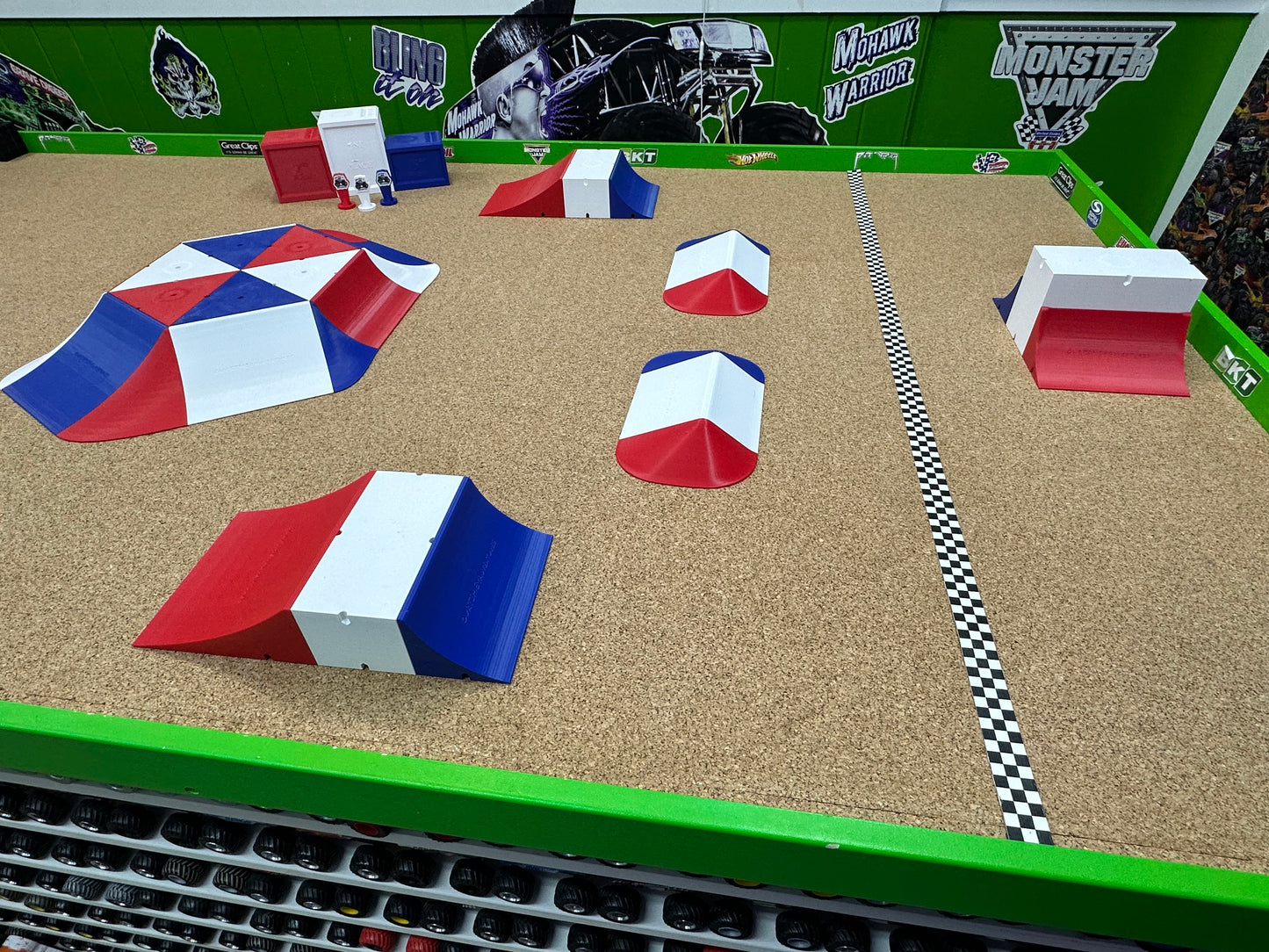 PREORDER - LIMITED EDITION Track Set - Independence Day Red, White, & Blue track including Podium and Trophy set
