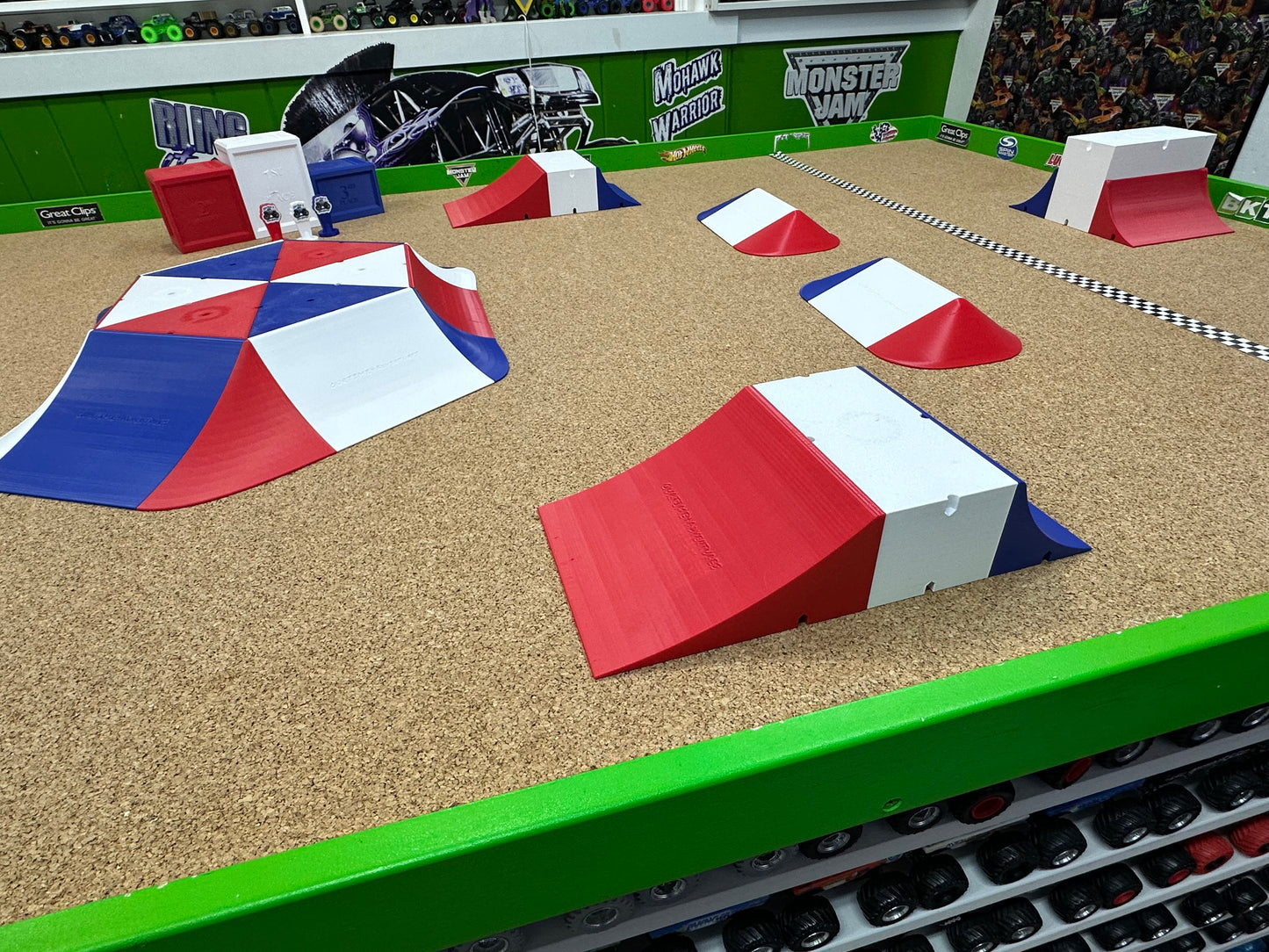 PREORDER - LIMITED EDITION Track Set - Independence Day Red, White, & Blue track including Podium and Trophy set
