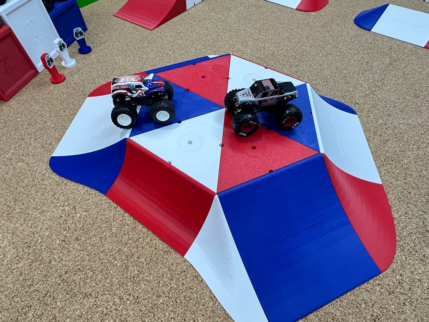 PREORDER - LIMITED EDITION Track Set - Independence Day Red, White, & Blue track including Podium and Trophy set