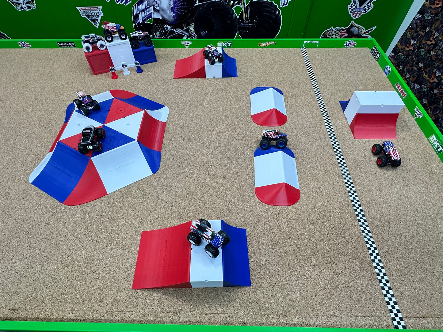 PREORDER - LIMITED EDITION Track Set - Independence Day Red, White, & Blue track including Podium and Trophy set