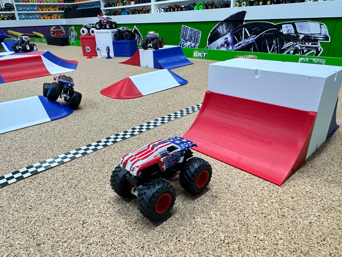PREORDER - LIMITED EDITION Track Set - Independence Day Red, White, & Blue track including Podium and Trophy set