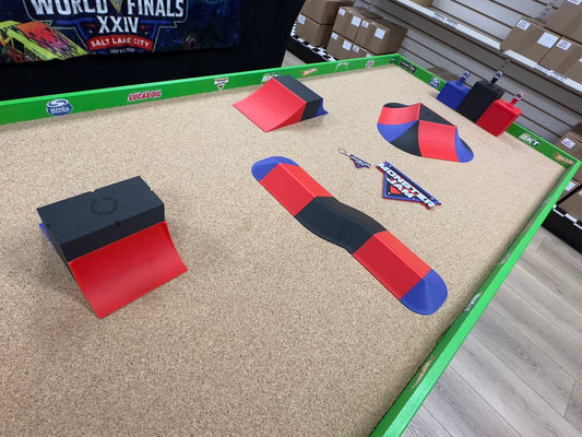 LIMITED EDITION Track Set - Red, Black, & Pink track including Podium and Trophy set