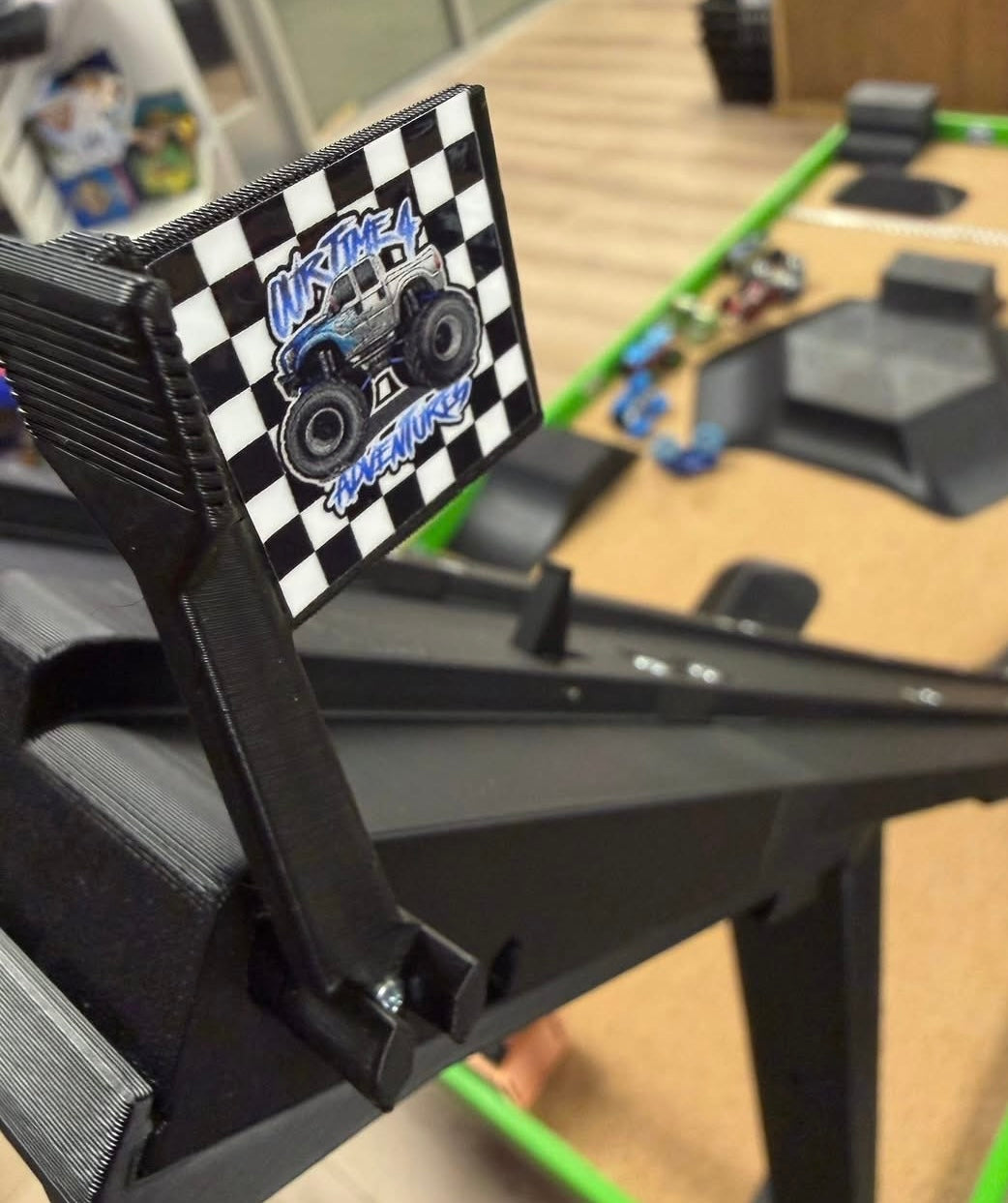 OurTime4Adventures monster truck double loop raceway