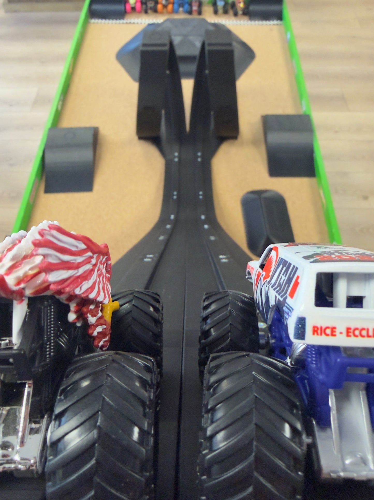 OurTime4Adventures monster truck double loop raceway