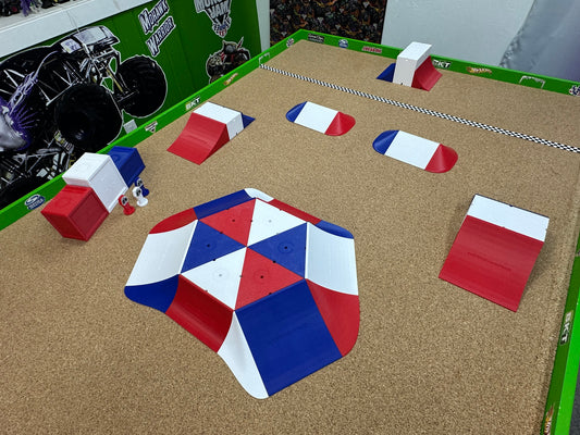 PREORDER - LIMITED EDITION Track Set - Independence Day Red, White, & Blue track including Podium and Trophy set